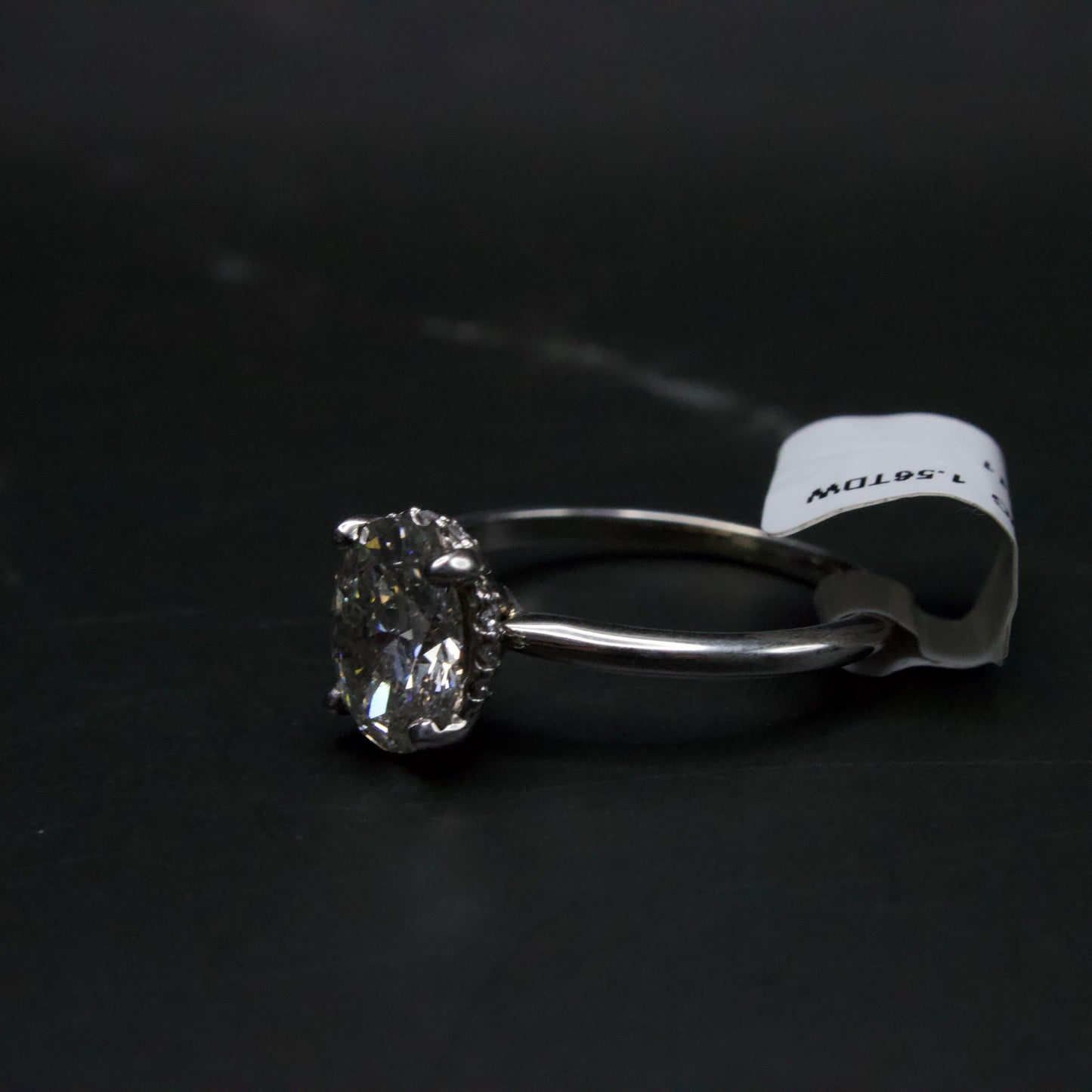 1.56 Radiant Cut Natural Diamond Engagement Ring
