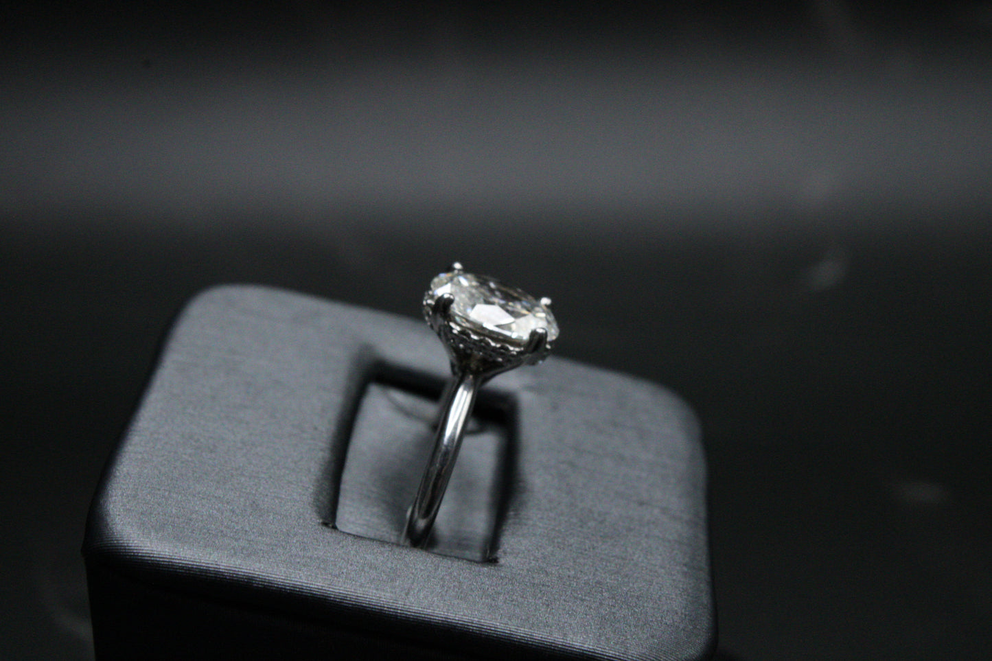1.56 Radiant Cut Natural Diamond Engagement Ring
