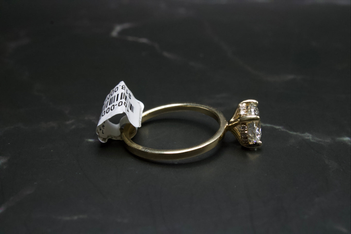 2.0 Round Cut Natural Diamond Engagement Ring